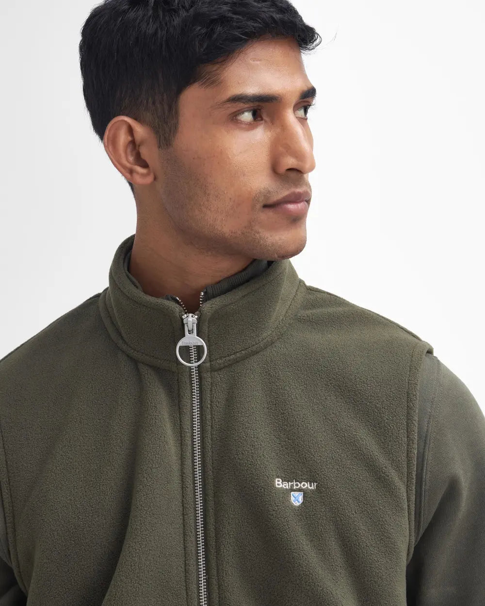 BARBOUR ESSENTIAL FLEECE GILET - MID OLIVE