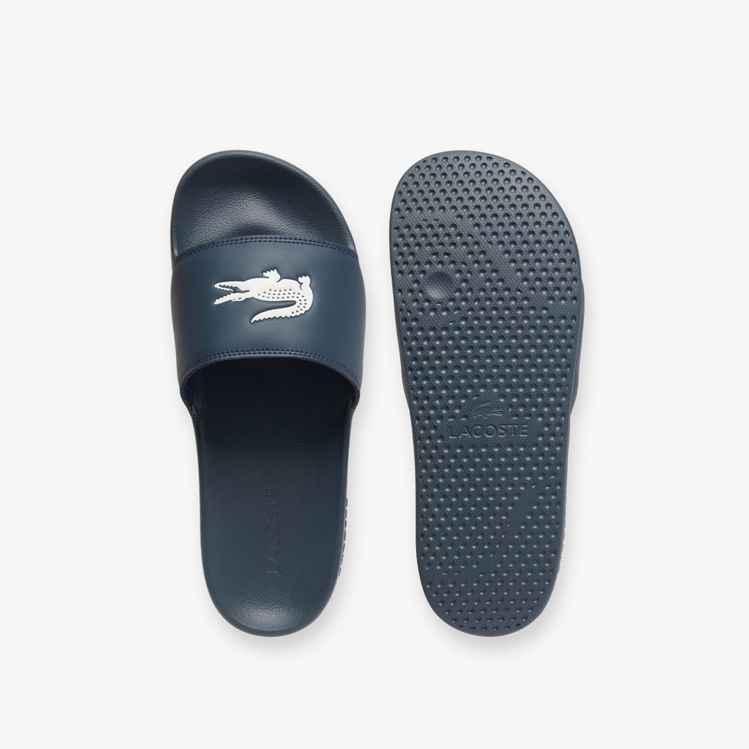 LACOSTE SERVE SLIDE - NAVY/WHITE