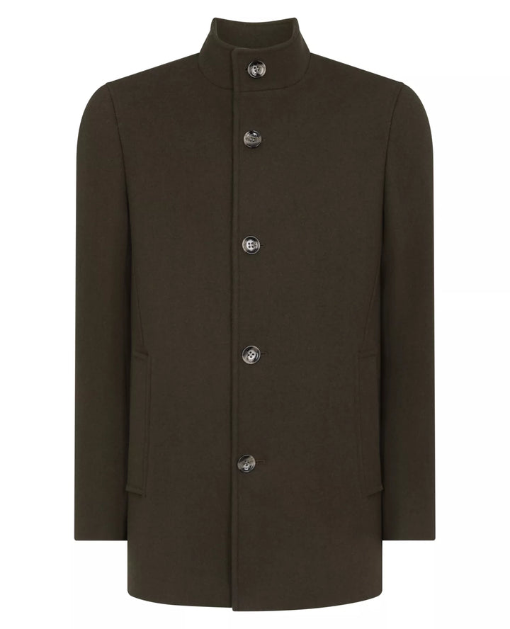 REMUS UOMO 90374 JONAH OVERCOAT - 37 GREEN