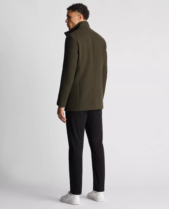 REMUS UOMO 90374 JONAH OVERCOAT - 37 GREEN