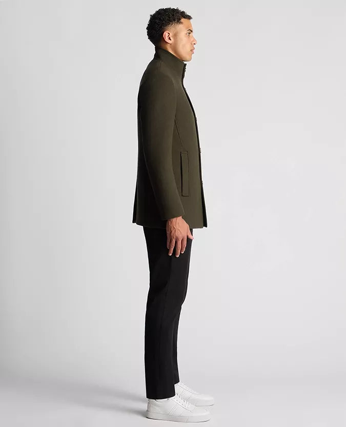 REMUS UOMO 90374 JONAH OVERCOAT - 37 GREEN