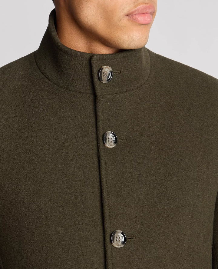 REMUS UOMO 90374 JONAH OVERCOAT - 37 GREEN