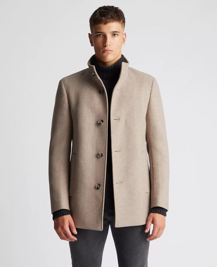 REMUS UOMO 90374 JONAH OVERCOAT - 96 TAUPE