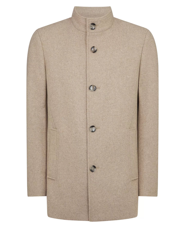 REMUS UOMO 90374 JONAH OVERCOAT - 96 TAUPE