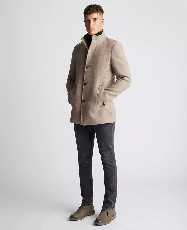 REMUS UOMO 90374 JONAH OVERCOAT - 96 TAUPE