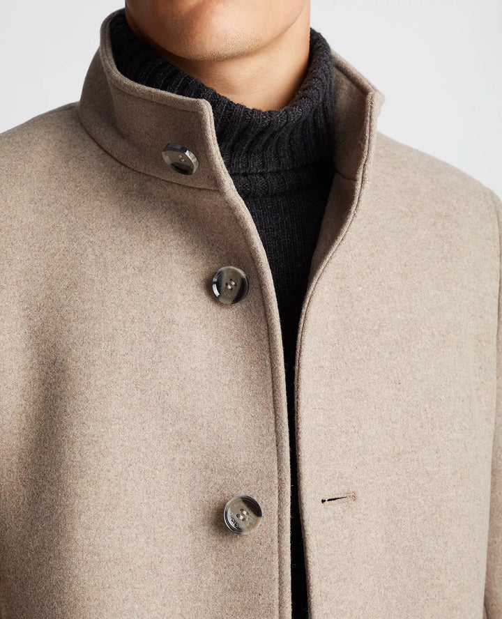 REMUS UOMO 90374 JONAH OVERCOAT - 96 TAUPE
