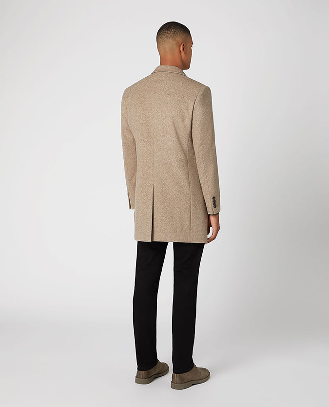 REMUS UOMO QUINN OVERCOAT - TAUPE