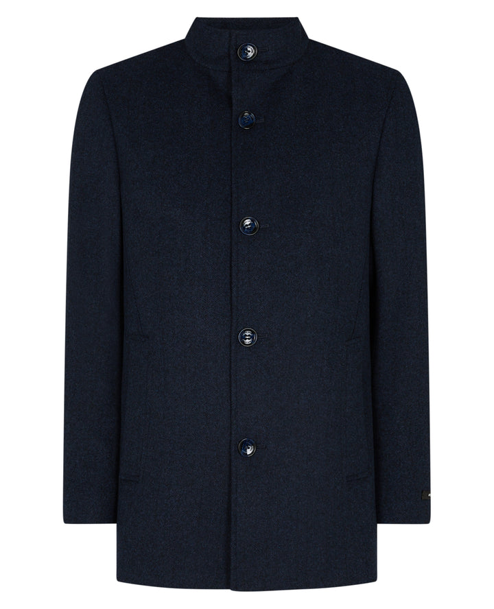 REMUS UOMO JONAH OVERCOAT - NAVY