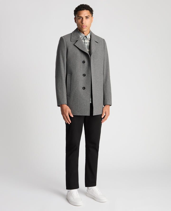 REMUS UOMO LOCHLAN OVERCOAT - 07 GREY