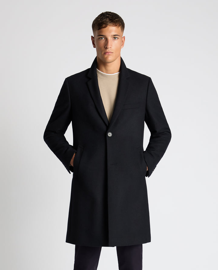 REMUS UOMO KAYDEN OVERCOAT - 79 NAVY