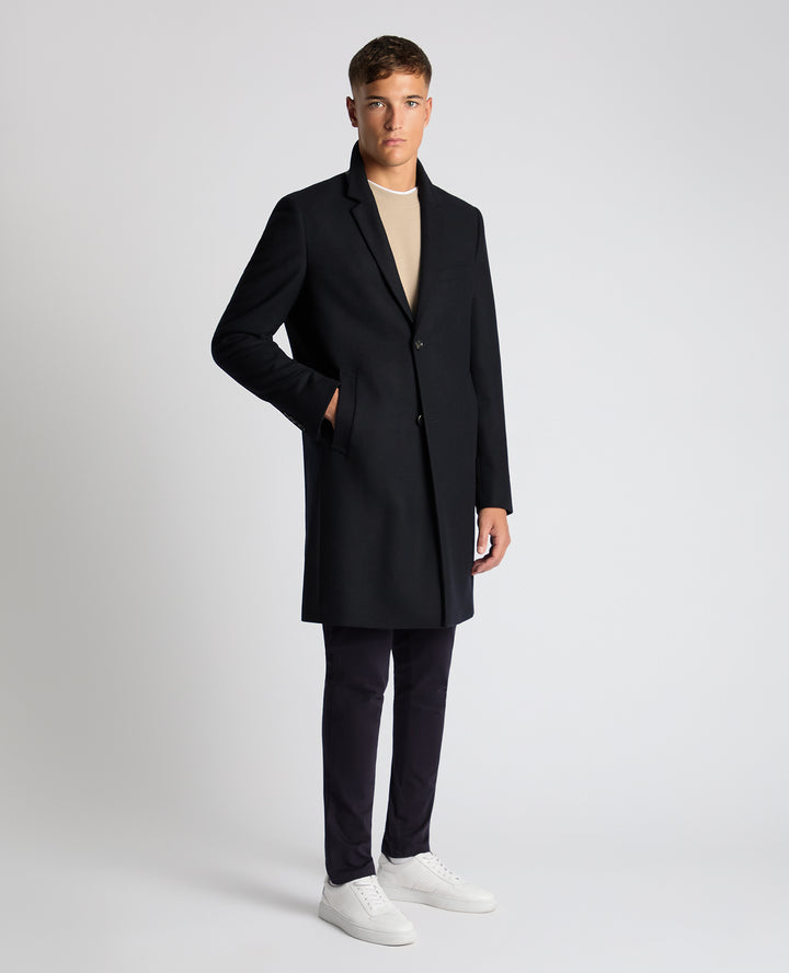 REMUS UOMO KAYDEN OVERCOAT - 79 NAVY