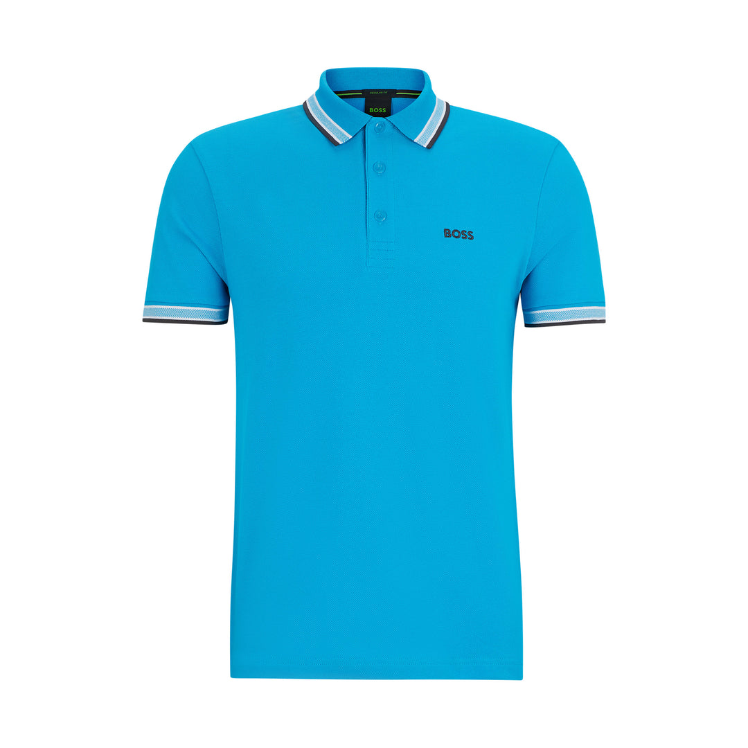 BOSS PADDY POLO - TURQUOISE/AQUA