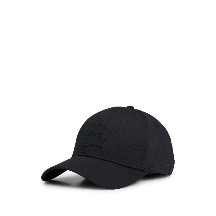 BOSS ZED-SEERSUCKER CAP - 001 BLACK
