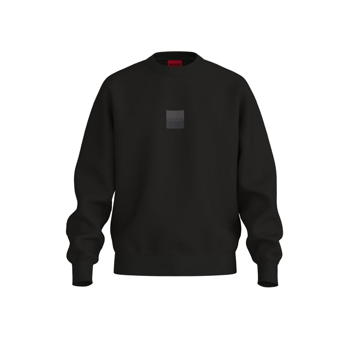 HUGO DUSPLITED SWEAT - 001 BLACK