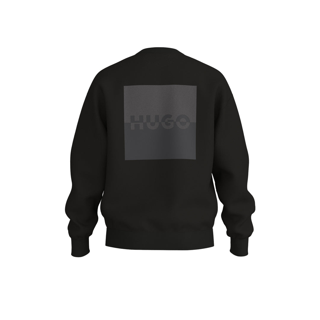 HUGO DUSPLITED SWEAT - 001 BLACK