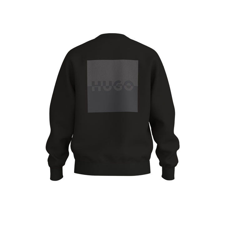 HUGO DUSPLITED SWEAT - 001 BLACK