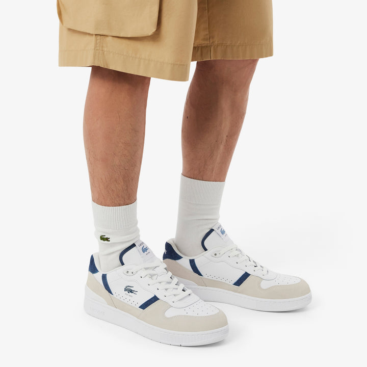 LACOSTE T-CLIP SNEAKER - WHITE/BLUE