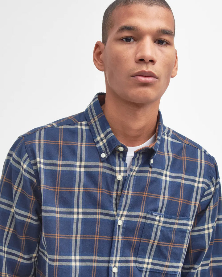 BARBOUR CROSSFELL CHECKED SHIRT - BLUE