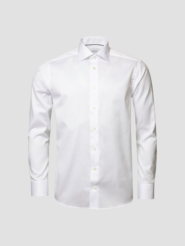 ETON SLIM FIT WHITE SIGNATURE TWILL CUT AWAY