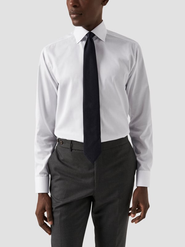 ETON SLIM FIT WHITE SIGNATURE TWILL CUT AWAY
