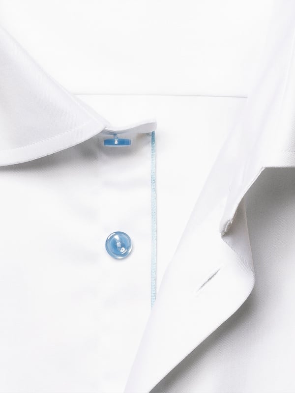ETON SLIM LIGHT BLUE DETAILS TWILL SHIRT