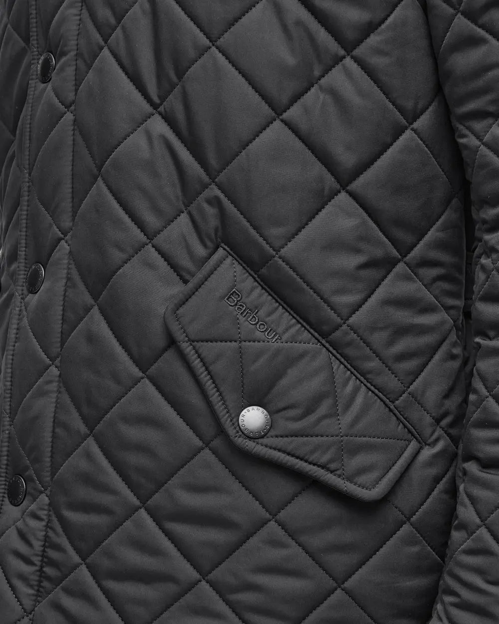 BARBOUR POWELL QUILT - BLACK