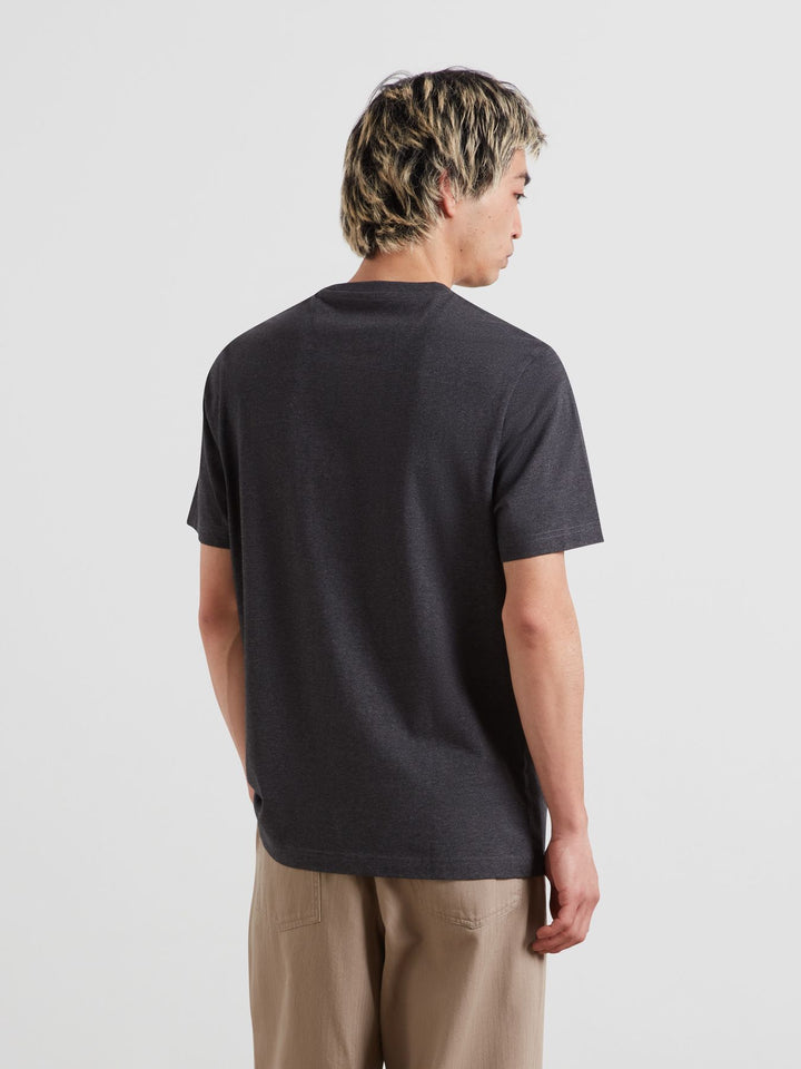 FARAH DANNY REG SS TEE - WASHED BLACK