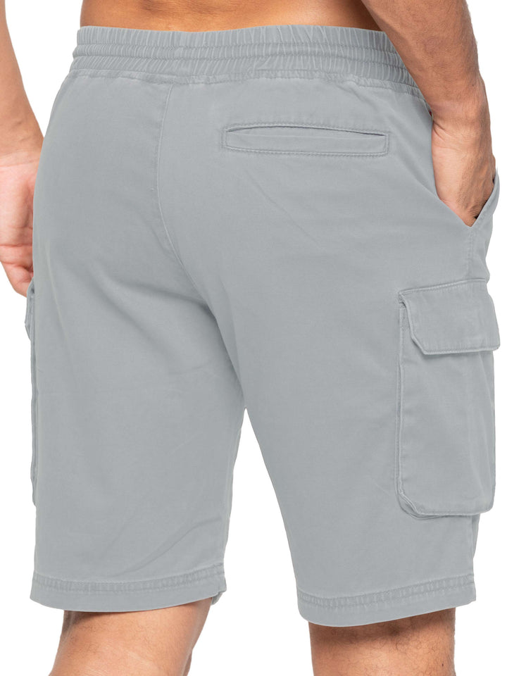 ENZO EZS613 CARGO SHORT - LIGHT GREY