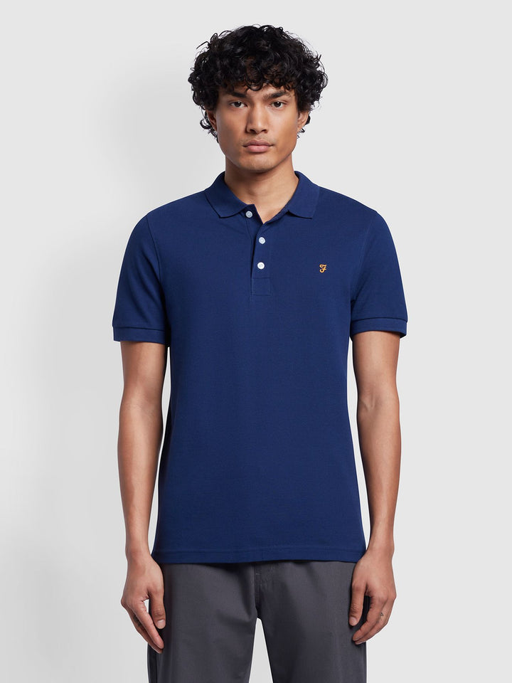 FARAH BLANES SS POLO - RICH INDIGO