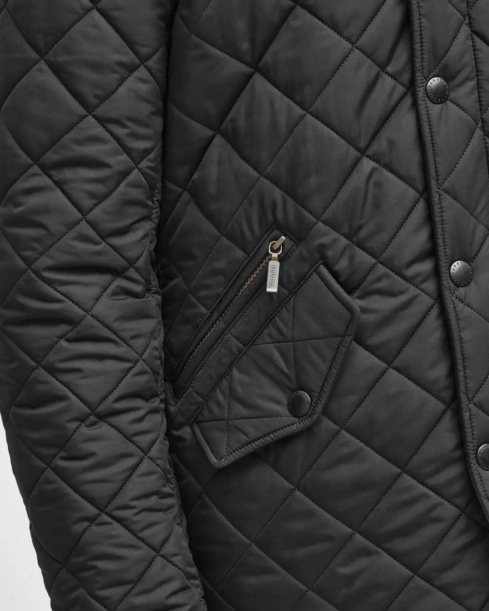 BARBOUR POWELL QUILT - BLACK