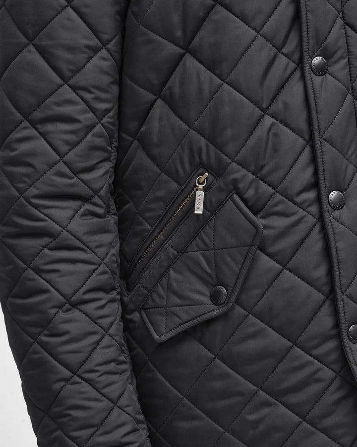 BARBOUR POWELL QUILT - BLACK