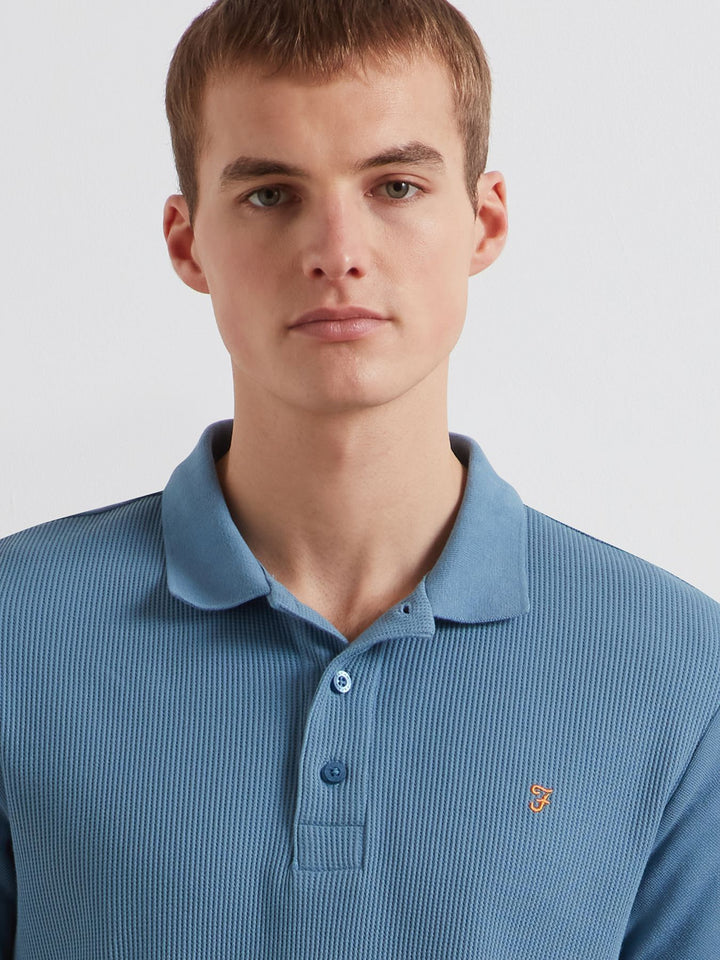 FARAH FORSTER SS POLO - BLUE TIDE