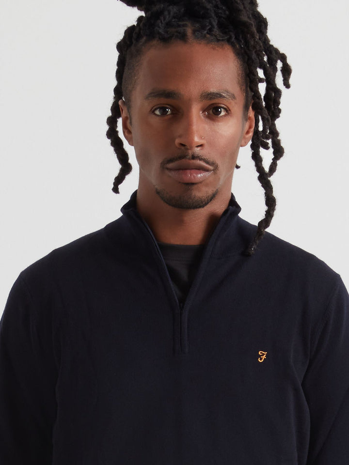 FARAH REDCHURCH MERINO WOOL - NAVY