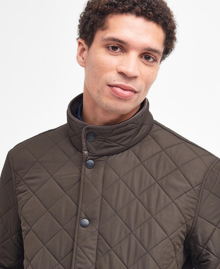 BARBOUR POWELL QUILT - OLIVE