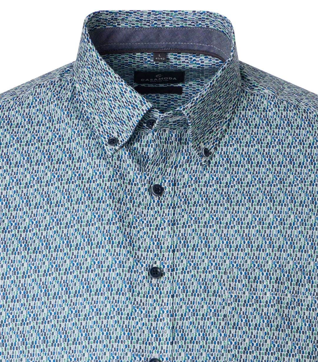 CASA MODA LS CF SHIRT - 100 BLUE