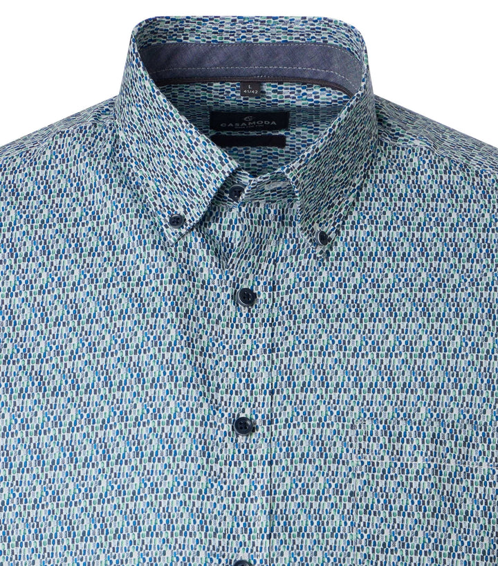 CASA MODA LS CF SHIRT - 100 BLUE