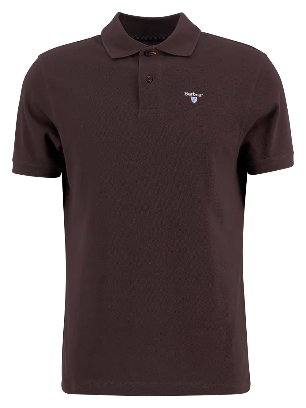 BARBOUR TARTAN PIQUE POLO - DARK OAK