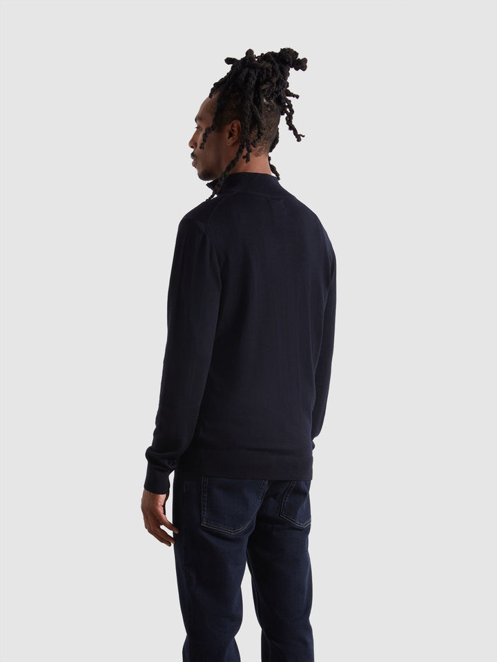 FARAH REDCHURCH MERINO WOOL - NAVY