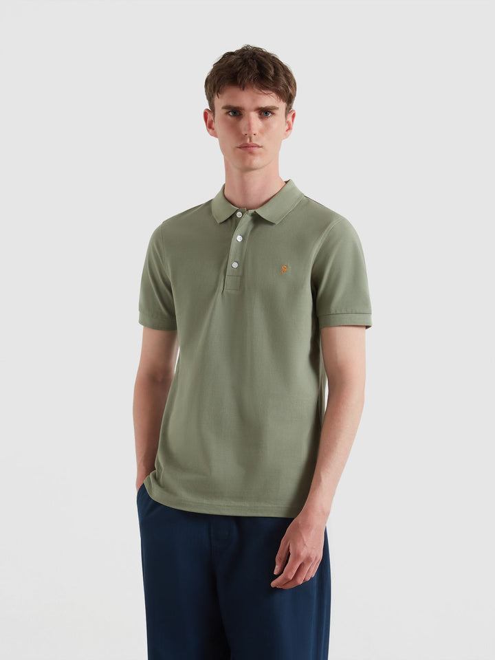 FARAH BLANES SS POLO - TARRAGON GREEN