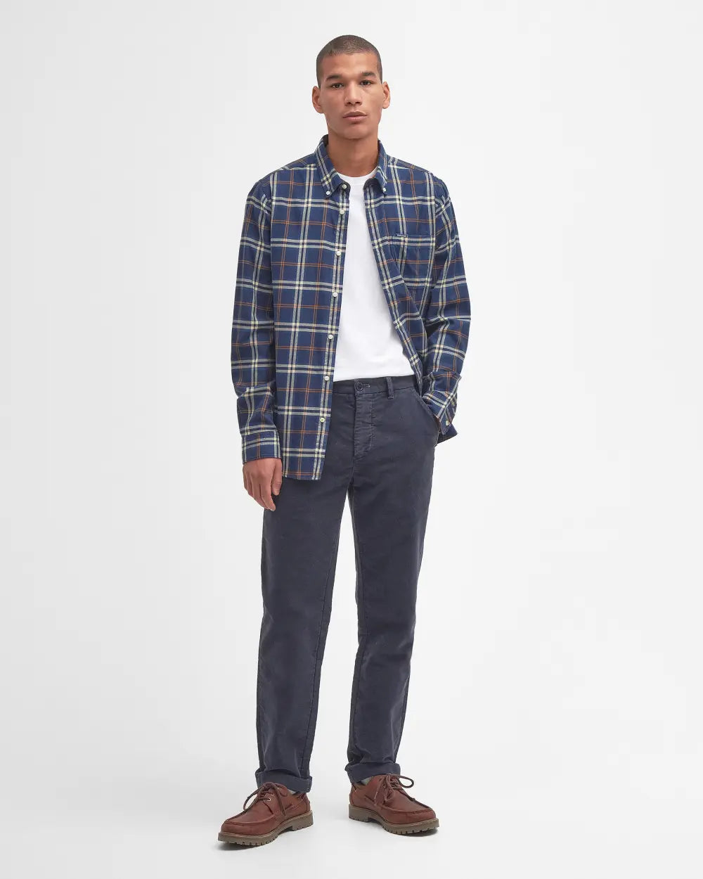 BARBOUR CROSSFELL CHECKED SHIRT - BLUE