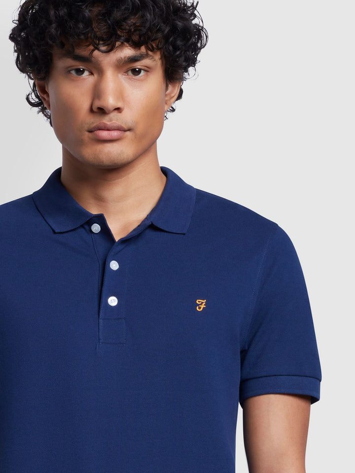 FARAH BLANES SS POLO - RICH INDIGO