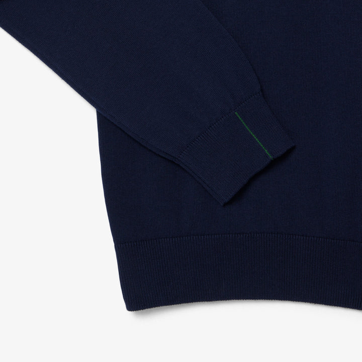 LACOSTE 1/2 ZIP KNIT - NAVY BLUE