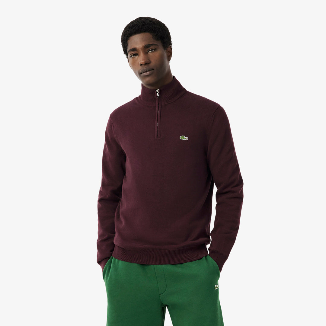 LACOSTE 1/2 ZIP KNIT - OXALIS