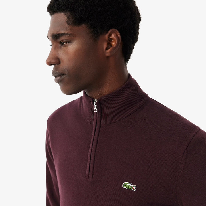 LACOSTE 1/2 ZIP KNIT - OXALIS