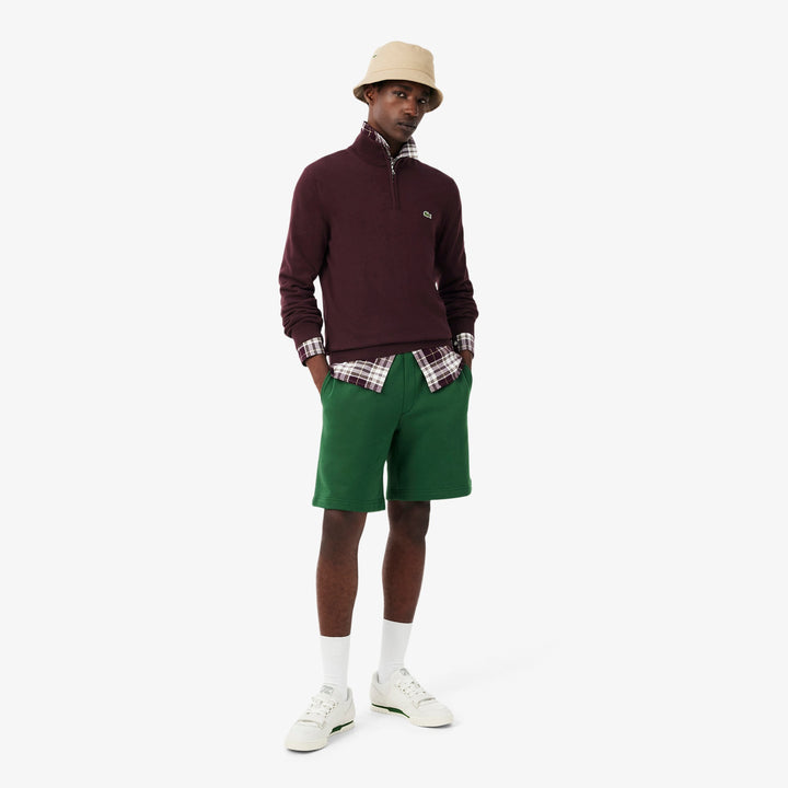 LACOSTE 1/2 ZIP KNIT - OXALIS