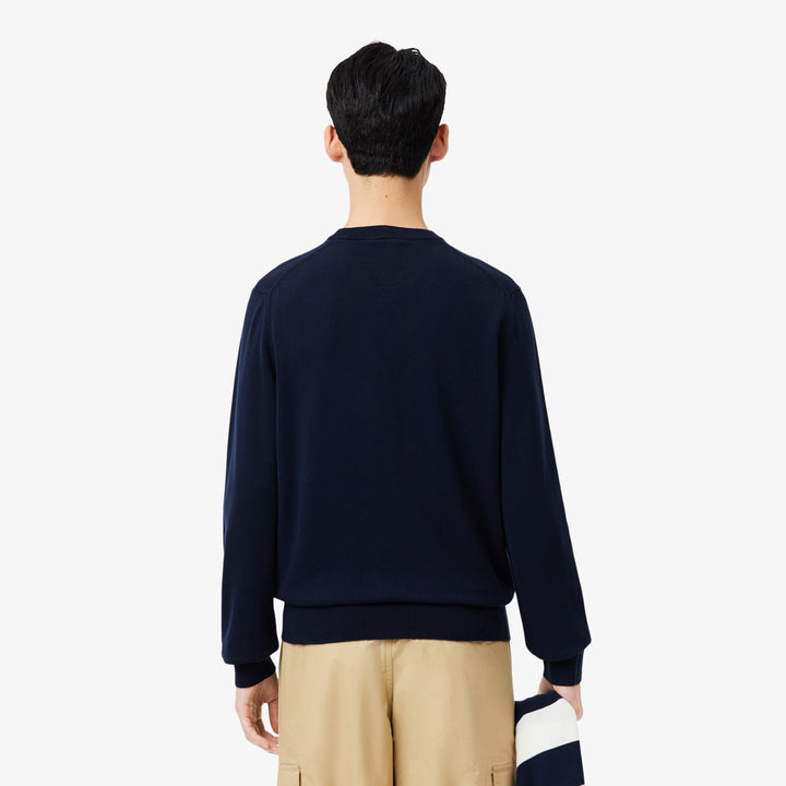 LACOSTE CREWNECK KNIT - NAVY BLUE