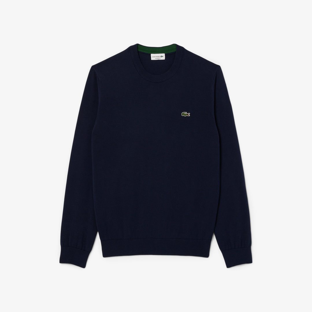 LACOSTE CREWNECK KNIT - NAVY BLUE