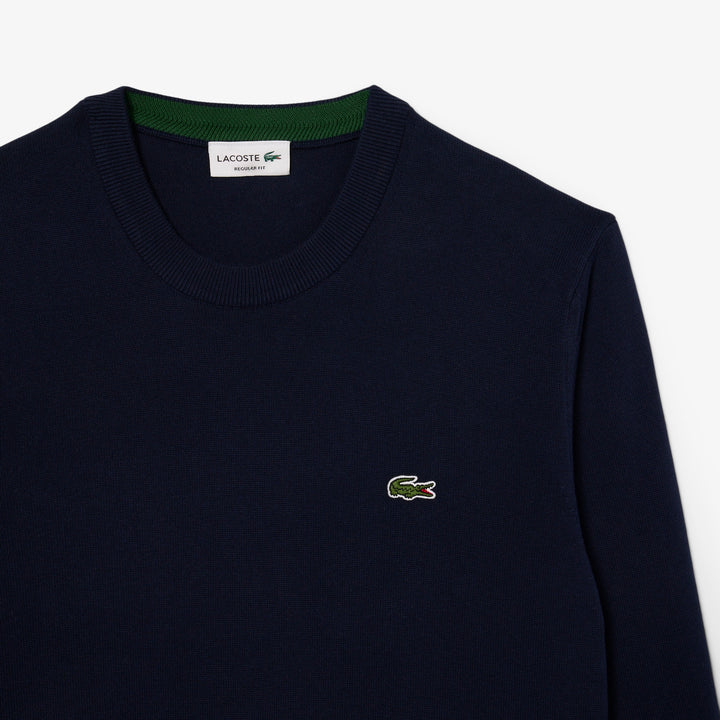 LACOSTE CREWNECK KNIT - NAVY BLUE