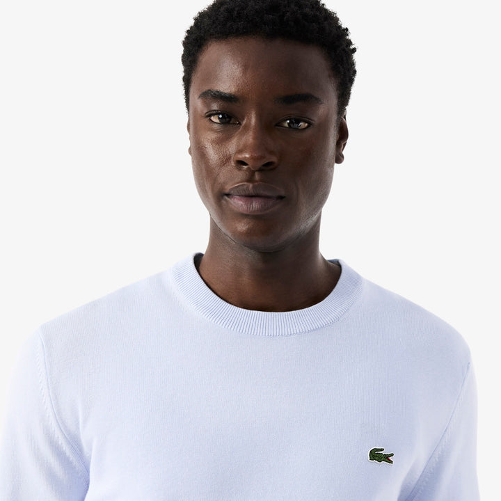 LACOSTE CREWNECK KNIT - LIGHT BLUE