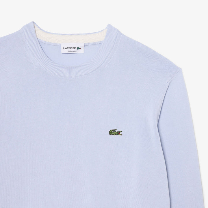 LACOSTE CREWNECK KNIT - LIGHT BLUE